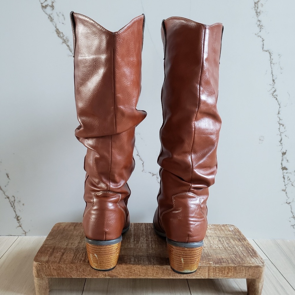 Muk Luks Chestnut Over the Knee Boots - Picture 4 of 15